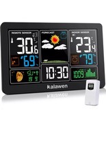 Weather Station with Outdoor Indoor Sensor, MSF Wireless Digital Alarm