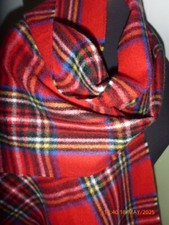 House Of Tweed Womens Scarf/Shawl Soft Tartan Design Check Scotland 74" x 14 1/2