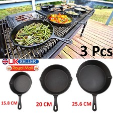 3pcs Pre-Seasoned Cast Iron
