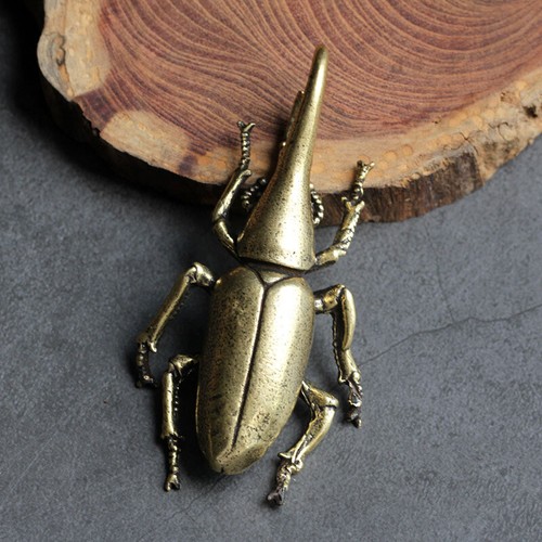 Brass beetle insect tea pet - beetle,