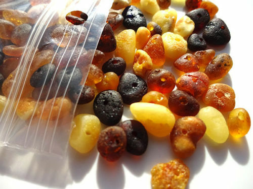 Real baltic holed - amber, loose