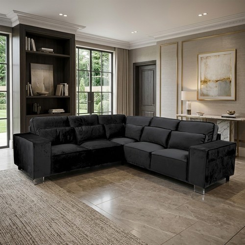 Sectional seater black - sectional,