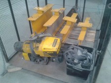 Goods Lifting Cage With Motor And Supporting I-beam