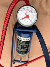 SINGLE BARREL CYLINDER AIR INFLATOR FOOT PUMP TYRE