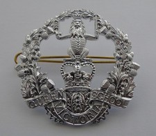 Queen Victoria School Dunblane Combined Cadet Force CCF Anodised Cap Badge