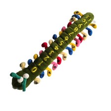 John Lewis Alphabet Caterpillar Large Soft Plush Toy Learning Number VTG 28"