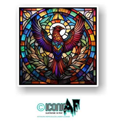 Large rising mythical - large, phoenix
