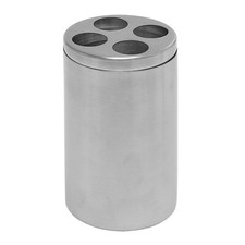 Satin Stainless Steel Toothbrush Holder