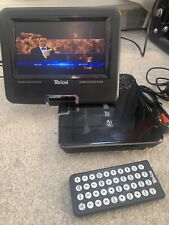 Tevion Black Portable DVD Player  7” Swivel Screen In Used Full Working Order