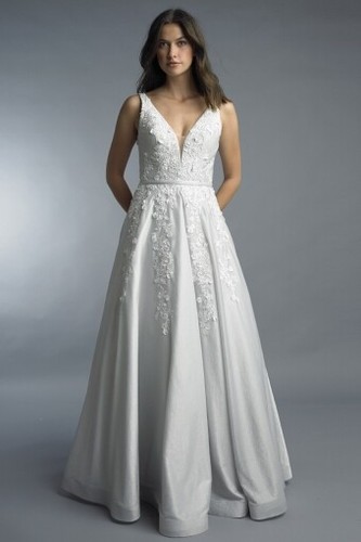 Bnwt silver wedding dress - bnwt,