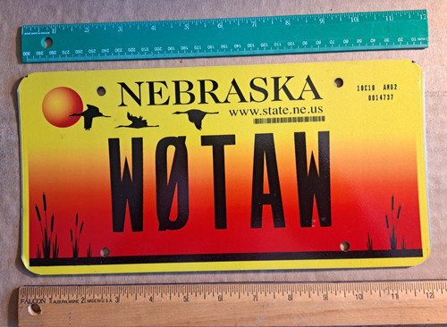 License plate nebraska - license, plate,