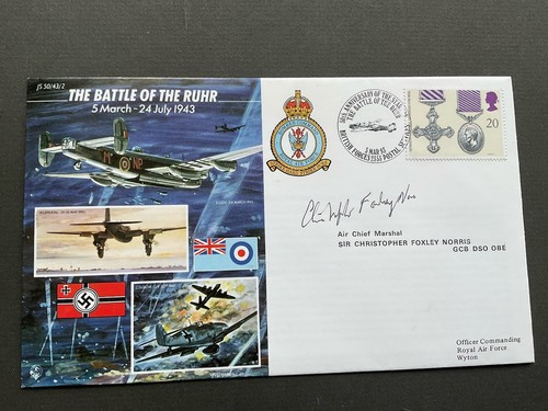 1993 wwii flown cover signed - flown,