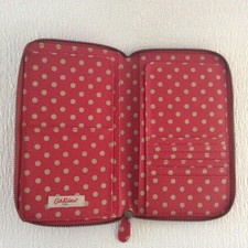 Cath Kidston 417440 travel wallet - red polka dot - fits passport - 13.5cm/5''