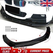 FOR BMW 3 SERIES F30 F31 M SPORT FRONT BUMPER SPOILER SPLITTER LIP GLOSS BLACK