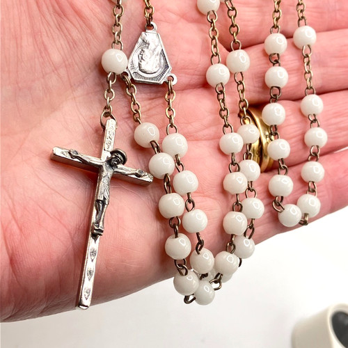 Italian rosary cross - , necklace