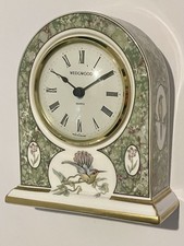 Beautiful Wedgwood Humming Bird Mantle Clock Fully Working
