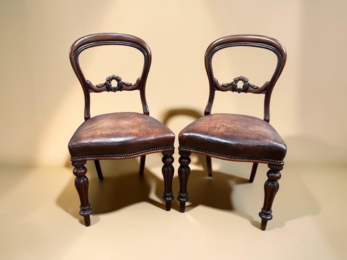 Pair victorian mahogany - victorian,