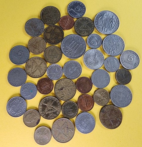 Vintage lot greek coins - vintage, of