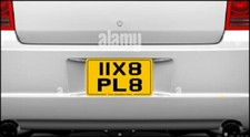 Size 11x8 Aluminium PLATE car