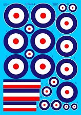 AIMS 32D035 RFC/RAF NATIONAL INSIGNIA SOPWITH PUP CAMEL SNIPE TRIPLANE DECALS
