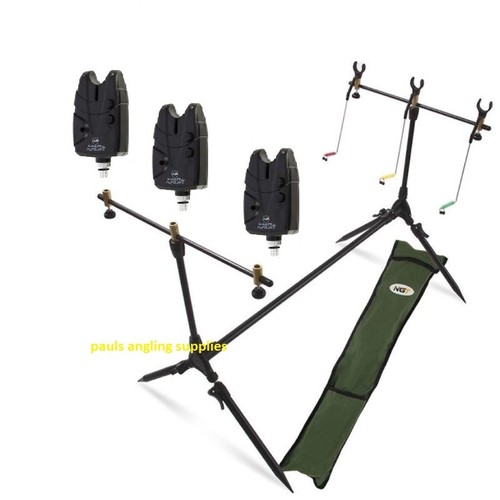 Carp fishing rod pod - rod, set