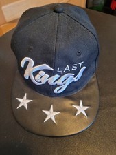 LK Last Kings Pharoah Snapback Adult Cap All Black Leather FREE SHIP