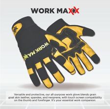 Leather Gardening Gloves Thorn Proof Garden Work Driver Safety Working Glove