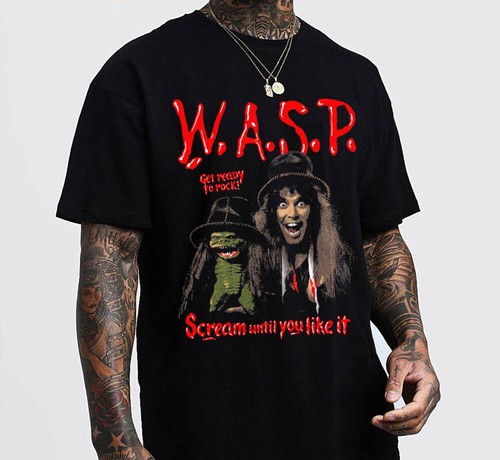 Vtg band scream until - w.a.s.p.,
