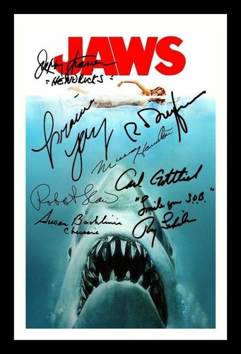 Jaws cast autograph - jaws, &