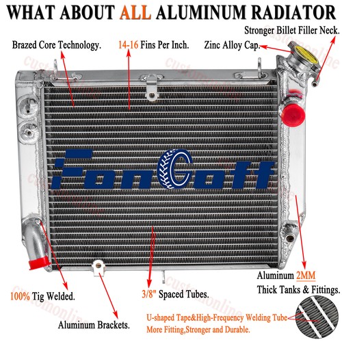 Aluminum radiator row - aluminum,