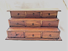 Wooden drawer storage jewellery