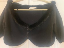Valentino black wool bolero