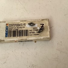 SECO. DCMT 070204F2  Grade HX