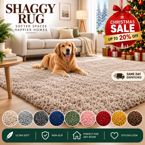 Thick large shaggy rugs - shaggy,
