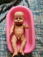 Vintage PETERKIN  boy Doll  + Pink Bath