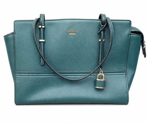 Guess teal green tote handbag - green,