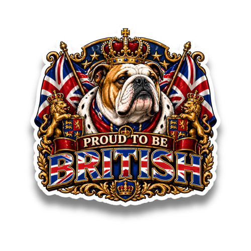 Proud british bulldog - be,