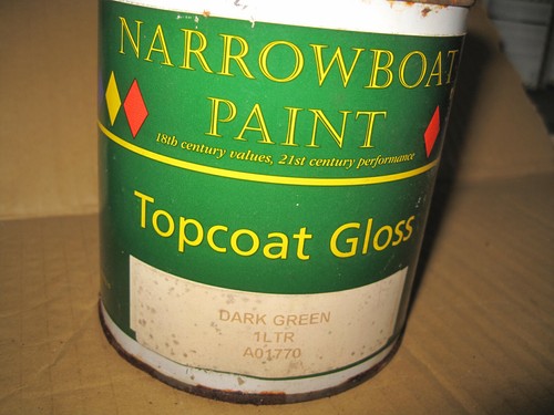 Narrow boat paint old tin - boat,