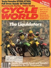 Cycle World September 1982 – The Liquidators, the 125cc Motocrossers / Yamaha XT