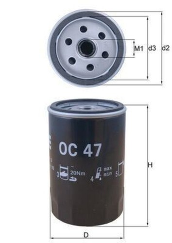 Mahle oil filter for audi - mahle,