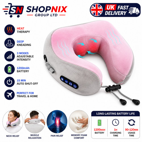 Portable neck massager pillow - portable,