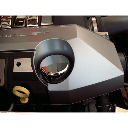 Oil fill cap cover brushed - fill,