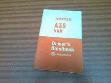 1 - BMC Austin A35 Van Driver's Handbook - AKD 3920C - Dated 1965