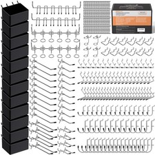 INCLY 278PCS Pegboard Accessories Organizer Kit, Peg Board Hooks Set with Bin...