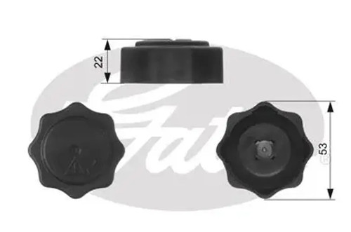 Coolant reservoir cap rc229 - reservoir,