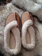 Fur Lined Crocs Style Slippers