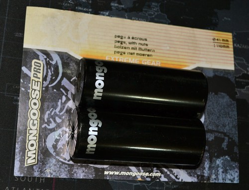 Mongoose pro bmx pegs - bmx, black