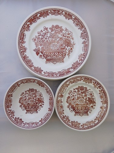 Broadhurst ironstone dinner - ironstone, 4x