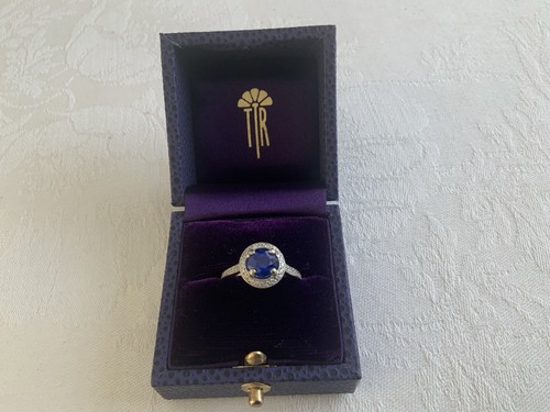 18ct white gold sapphire and - 18ct,