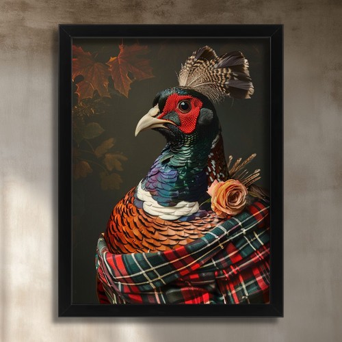 Elegant pheasant portrait - elegant,